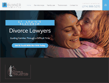 Tablet Screenshot of buxnerlaw.com